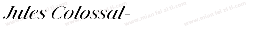 Jules Colossal字体转换